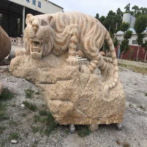 Stora tiger i stor skala Stenutskärningar och skulpturer Naturligt rent handverk Konstverk